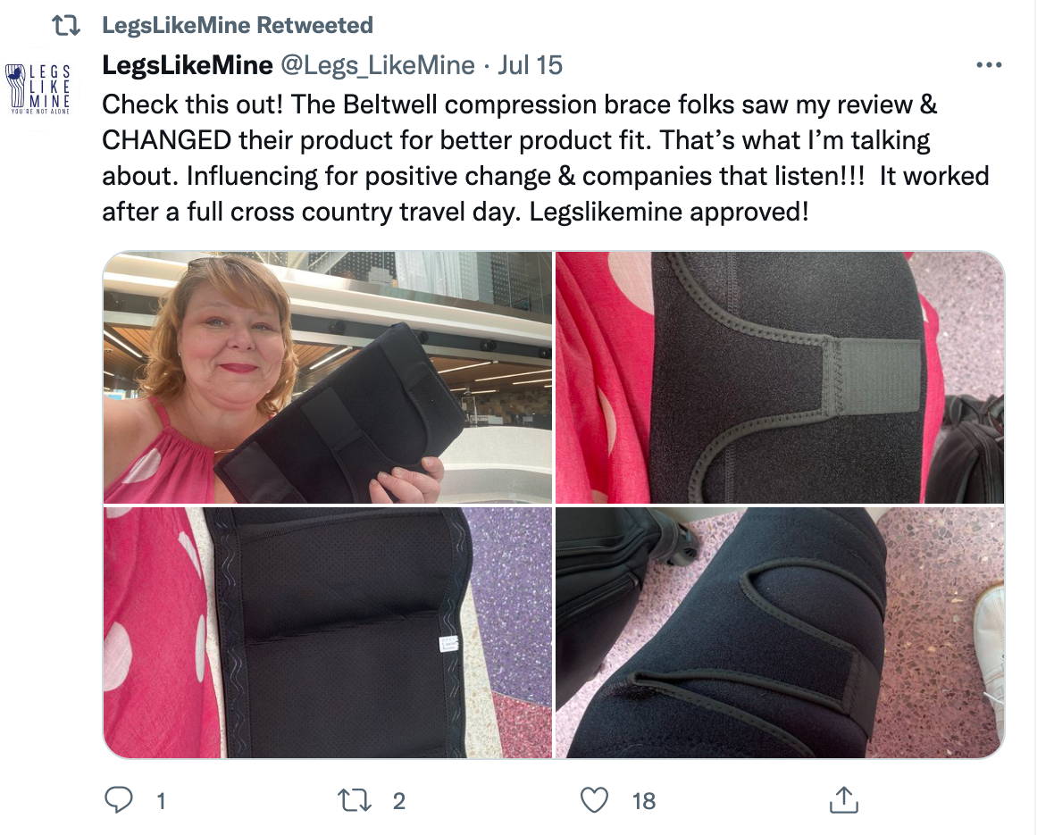 Beltwell Adjustable Compression Wrap For Edema & Lymphedema